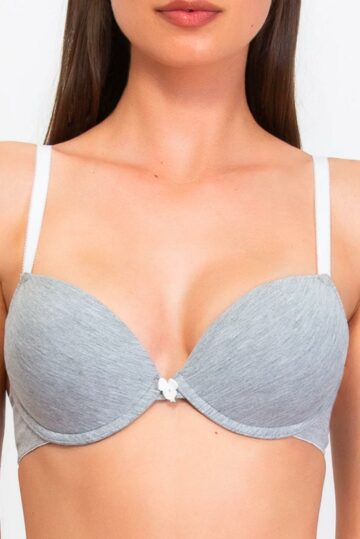 intimo-ortopedia-abbiati-Reggiseno-ferretto-pushup-cotone-grigio-Verdissima-COZTR24-1